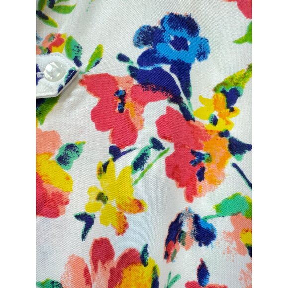 Woman Within Womens Tunic Blouse Top Size 2X Multicolor Floral Loose Fit Boho - Picture 7 of 14